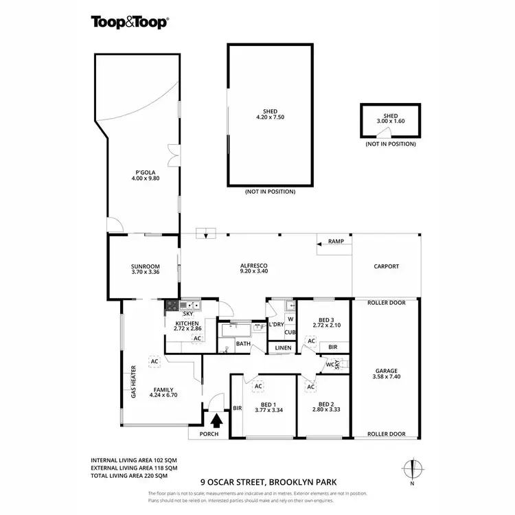 Floorplan of Homely house listing, 9 Oscar Street, Brooklyn Park SA 5032