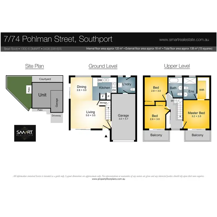 Floorplan of Homely townhouse listing, 7/74 Pohlman Street, Southport QLD 4215