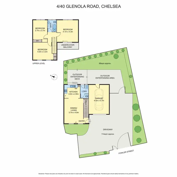 Floorplan of Homely townhouse listing, 4/40 Glenola Road, Chelsea VIC 3196
