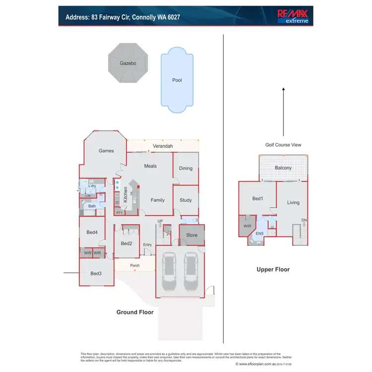 Floorplan of Homely house listing, 83 Fairway Circle, Connolly WA 6027
