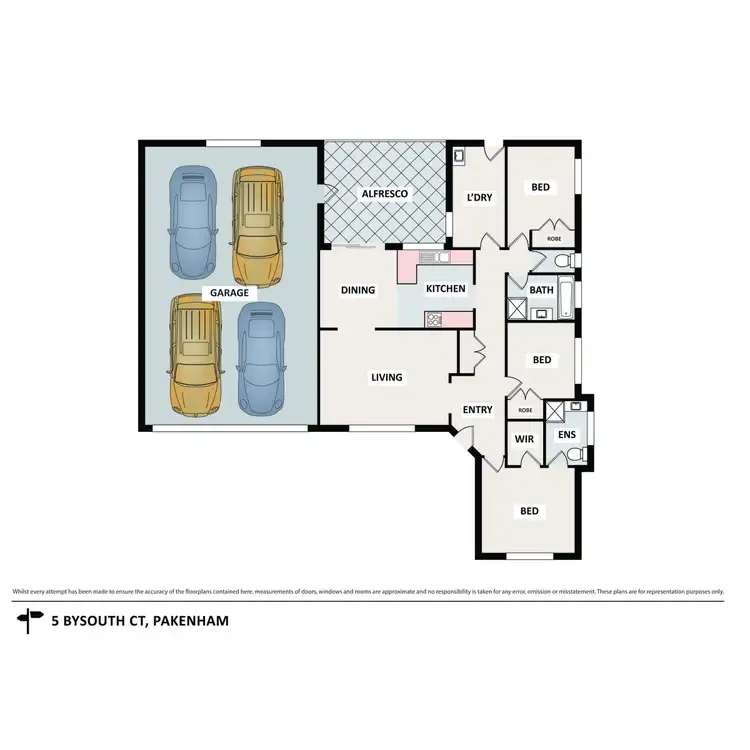 Floorplan of Homely house listing, 5 Bysouth Court, Pakenham VIC 3810
