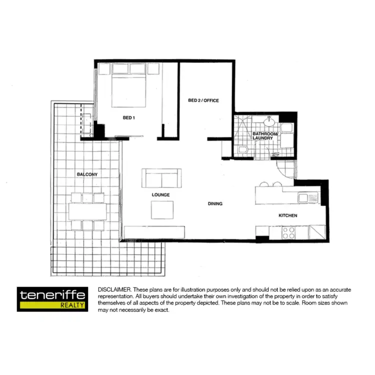 Floorplan of Homely apartment listing, 71 Beeston Street, Teneriffe QLD 4005