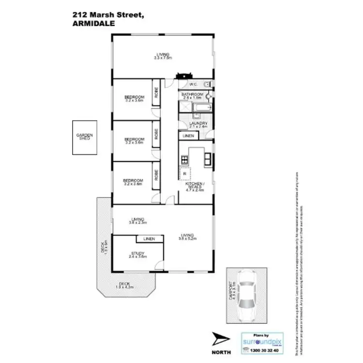Floorplan of Homely house listing, 214 Marsh Street, Armidale NSW 2350
