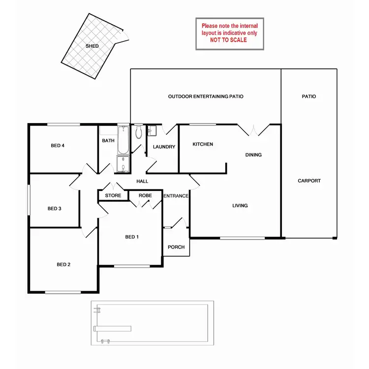 Floorplan of Homely house listing, 2 Woodford Road, Lynwood WA 6147