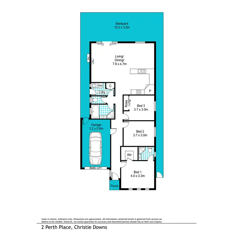 Floorplan of Homely house listing, 2 Perth Place, Christie Downs SA 5164