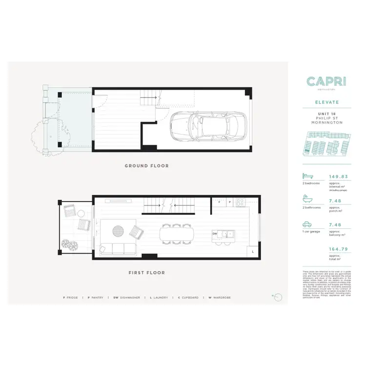Floorplan of Homely townhouse listing, 18/2 Philip Street, Mornington VIC 3931