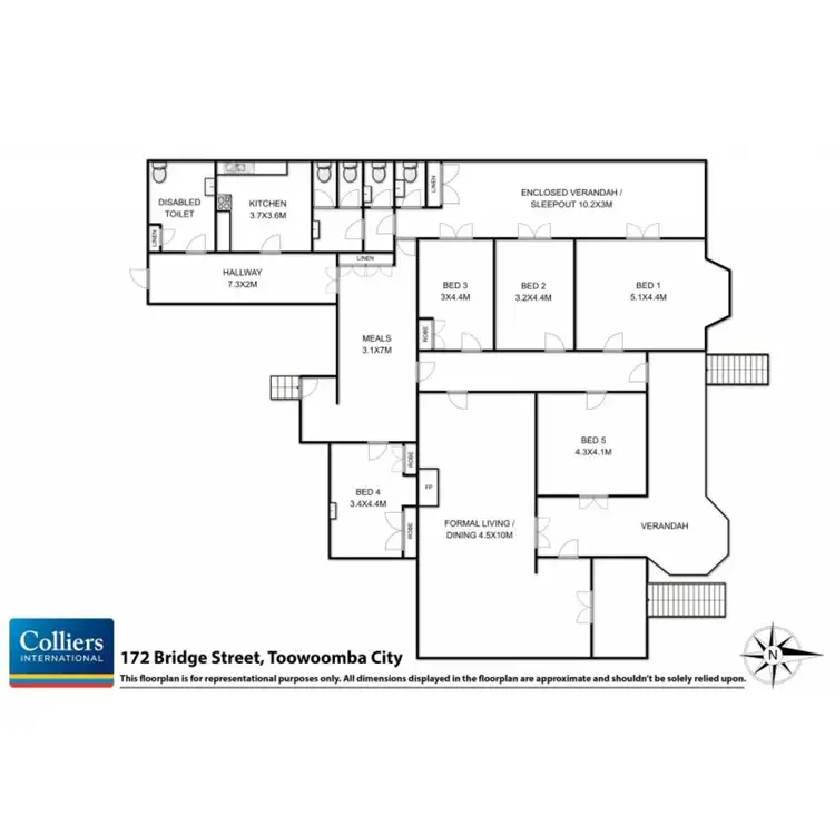Floorplan of Homely house listing, 172 Bridge Street, Toowoomba City QLD 4350