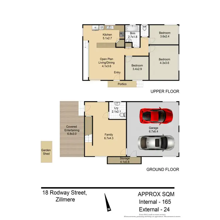 Floorplan of Homely house listing, 18 Rodway Street, Zillmere QLD 4034