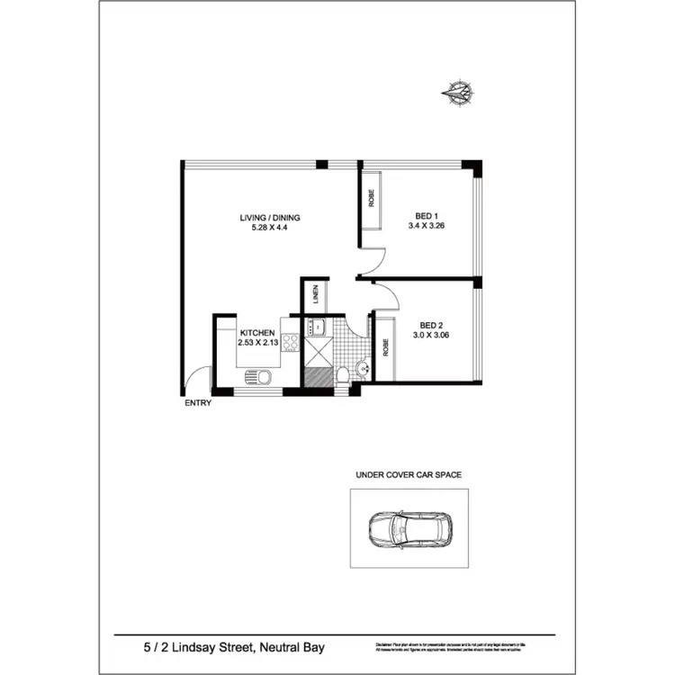 Floorplan of Homely apartment listing, 5/2 Lindsay Street, Neutral Bay NSW 2089