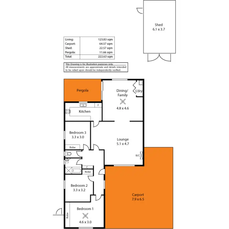 Floorplan of Homely house listing, 110 Raglan Avenue, South Plympton SA 5038
