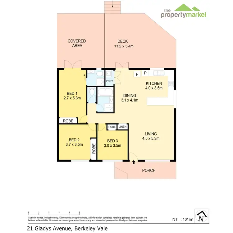 Floorplan of Homely house listing, 21 Gladys Avenue, Berkeley Vale NSW 2261