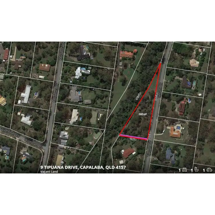 Floorplan of Homely land listing, 9 Tipuana Drive, Capalaba QLD 4157