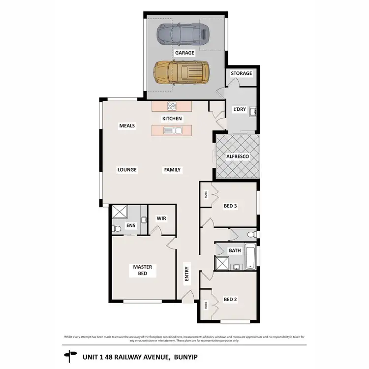Floorplan of Homely house listing, 1/48 Railway Avenue, Bunyip VIC 3815