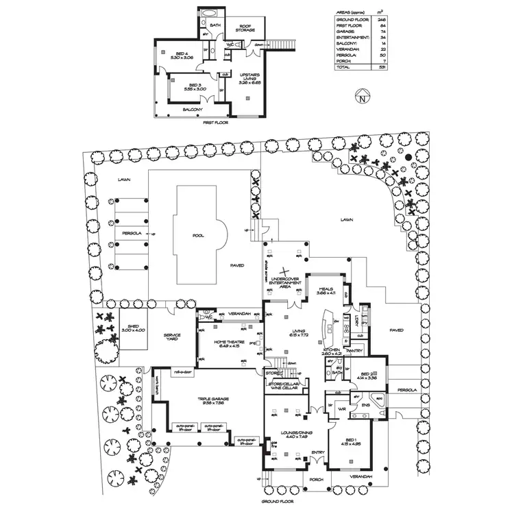 Floorplan of Homely house listing, 1 Heather Avenue, Netherby SA 5062