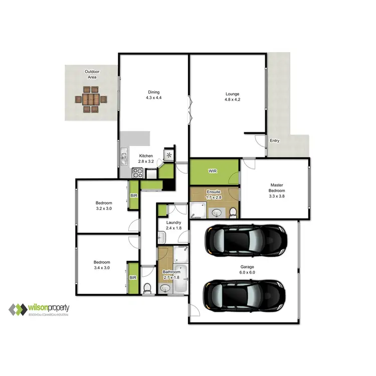 Floorplan of Homely house listing, 2 Mitchell Drive, Traralgon VIC 3844