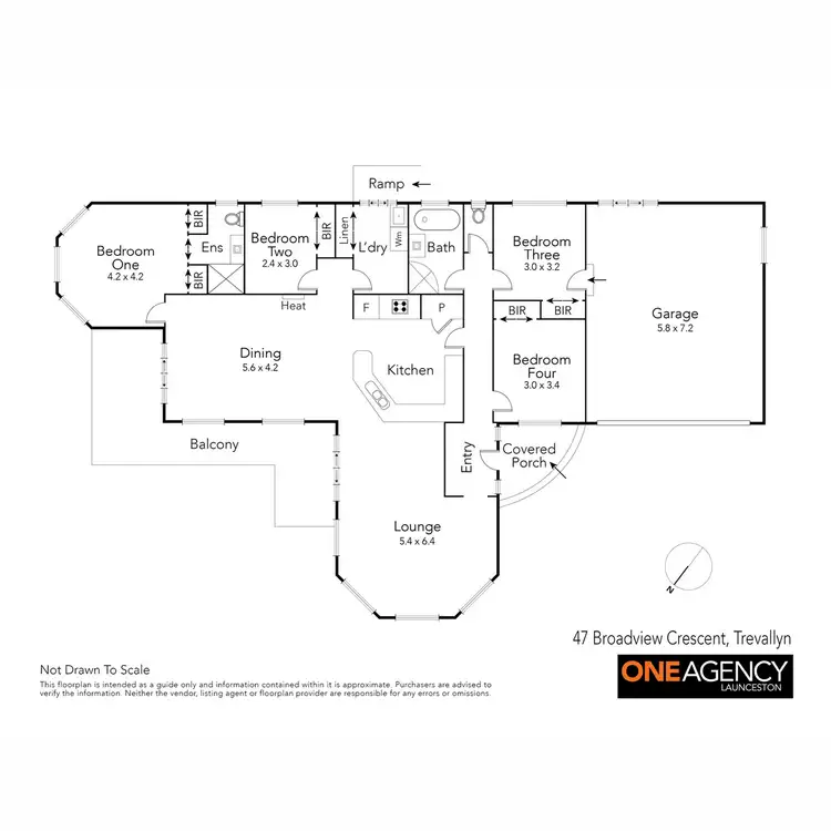 Floorplan of Homely house listing, 47 Broadview Crescent, Trevallyn TAS 7250