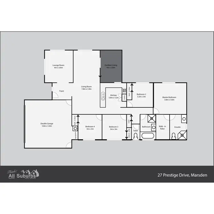 Floorplan of Homely house listing, 27 Prestige Drive, Marsden QLD 4132