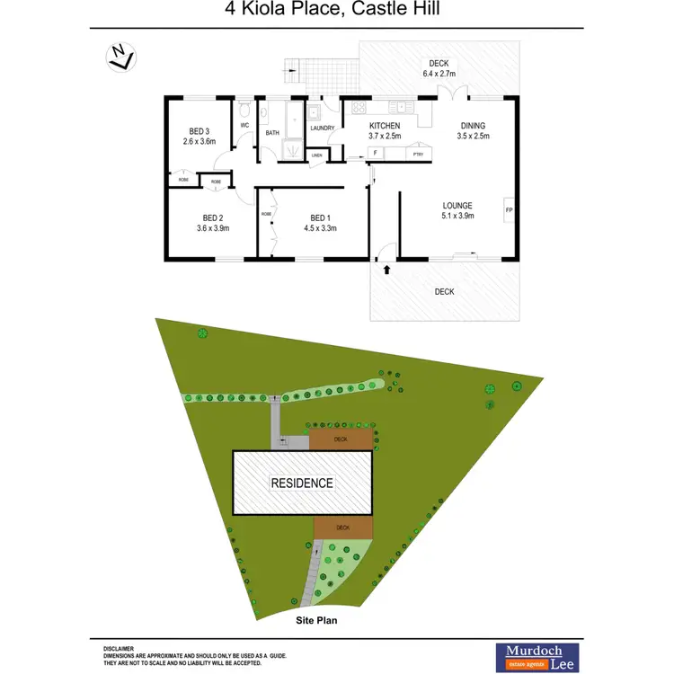 Floorplan of Homely house listing, 4 Kiola Place, Castle Hill NSW 2154