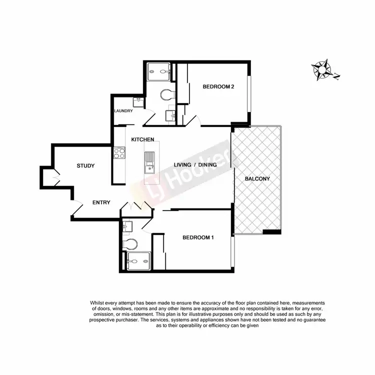 Floorplan of Homely apartment listing, 702/40 Mascar Street, Upper Mount Gravatt QLD 4122