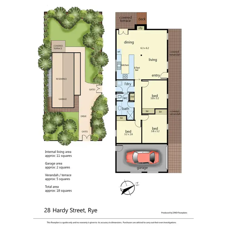Floorplan of Homely house listing, 28 Hardy Street, Rye VIC 3941