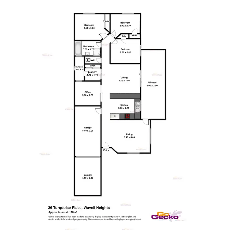 Floorplan of Homely house listing, 26 Turquoise Place, Wavell Heights QLD 4012