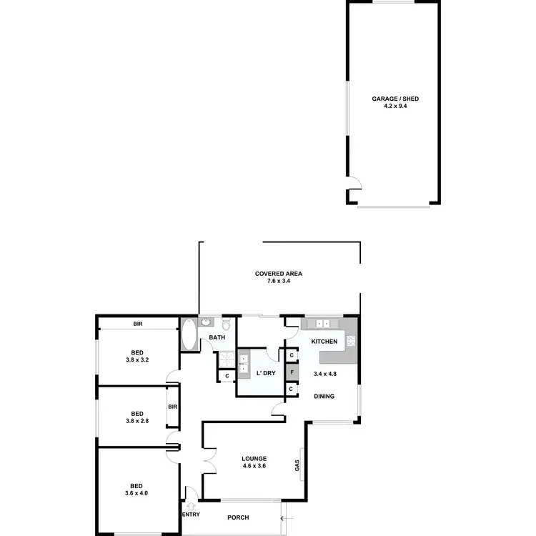 Floorplan of Homely house listing, 14 Harley Street, Sunshine North VIC 3020
