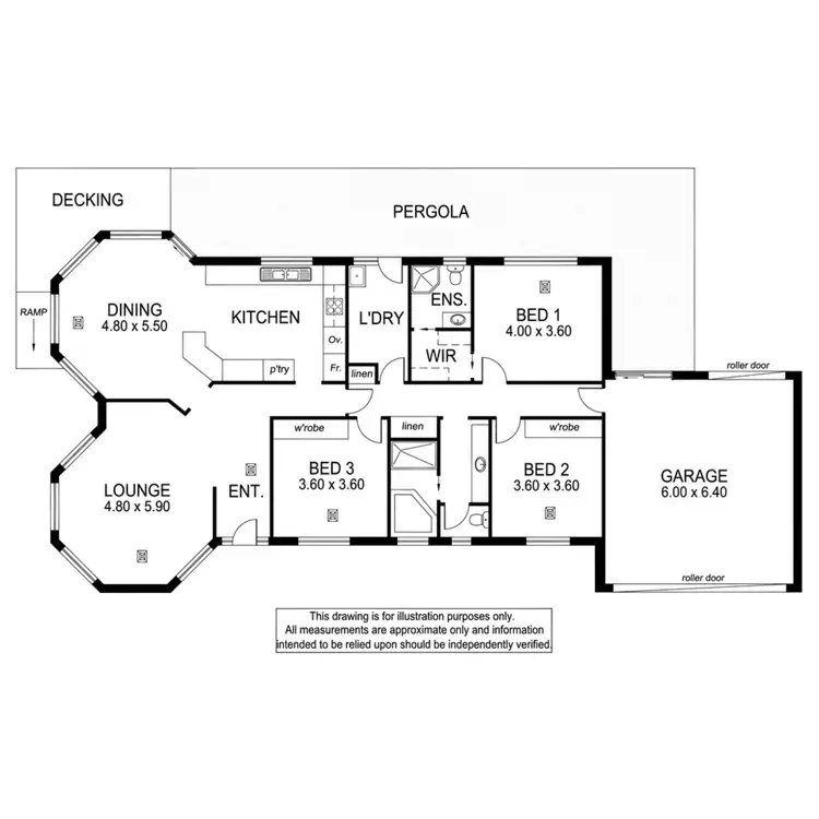 Floorplan of Homely house listing, 1 Highland Drive, Mount Gambier SA 5290