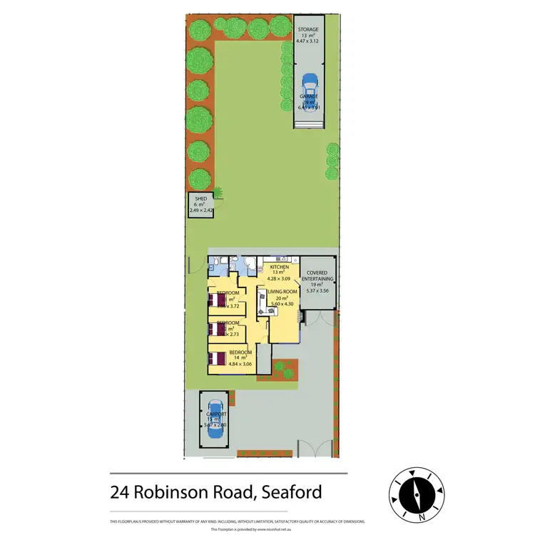 Floorplan of Homely house listing, 24 Robinsons Road, Seaford VIC 3198