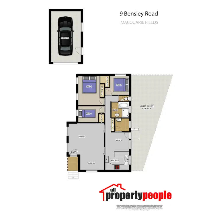 Floorplan of Homely house listing, 9 Bensley Road, Macquarie Fields NSW 2564