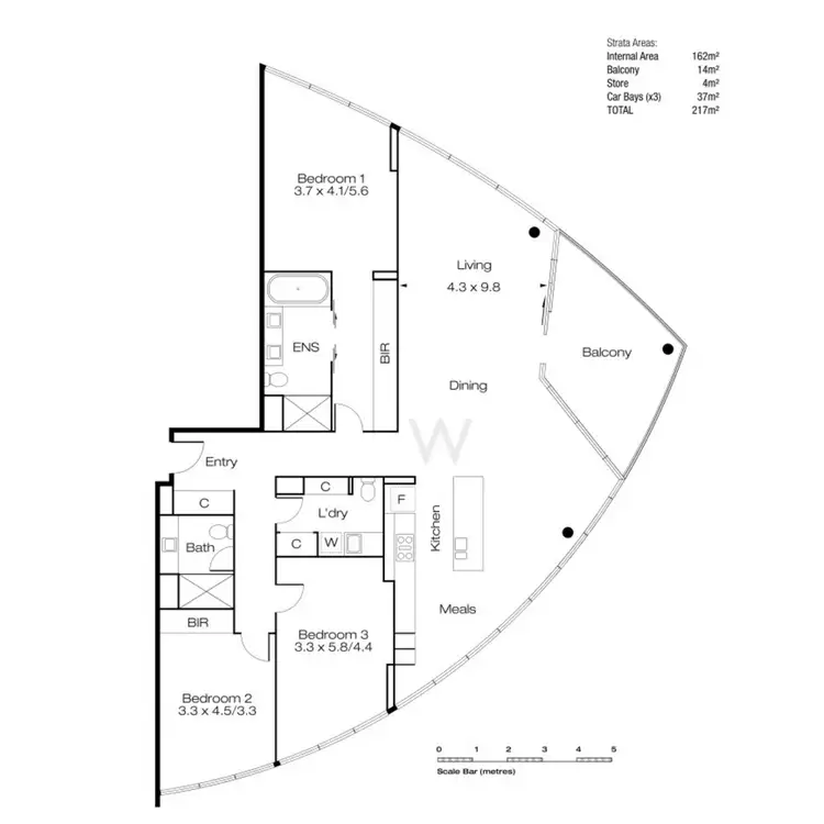 Floorplan of Homely apartment listing, n701/70 Canning Beach Road, Applecross WA 6153