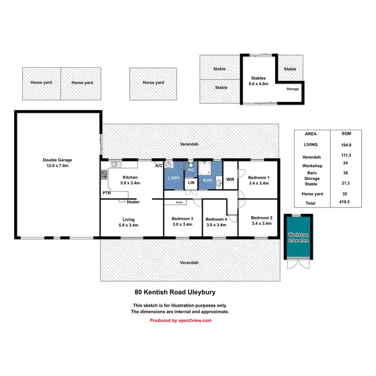 Floorplan of Homely house listing, 80 Kentish Road, One Tree Hill SA 5114