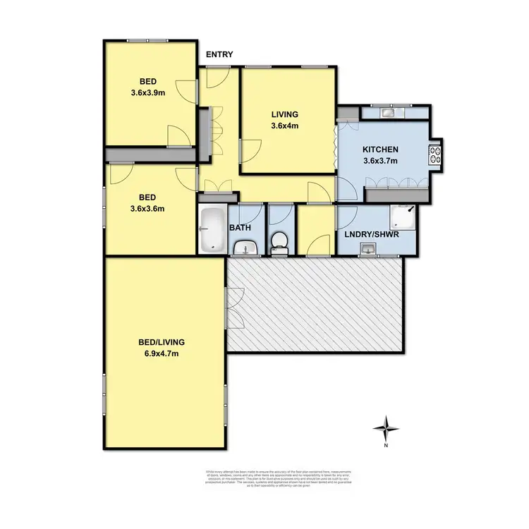 Floorplan of Homely house listing, 222 Wilson Street, Colac VIC 3250