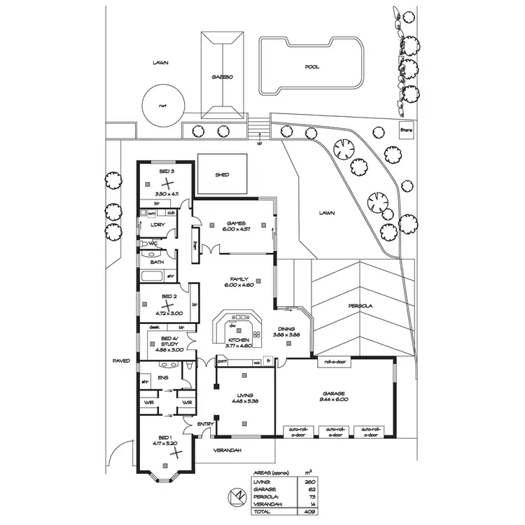 Floorplan of Homely house listing, 10 Trowbridge Circuit, Gulfview Heights SA 5096