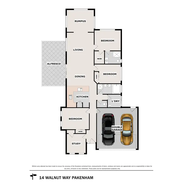 Floorplan of Homely house listing, 14 Walnut Way, Pakenham VIC 3810