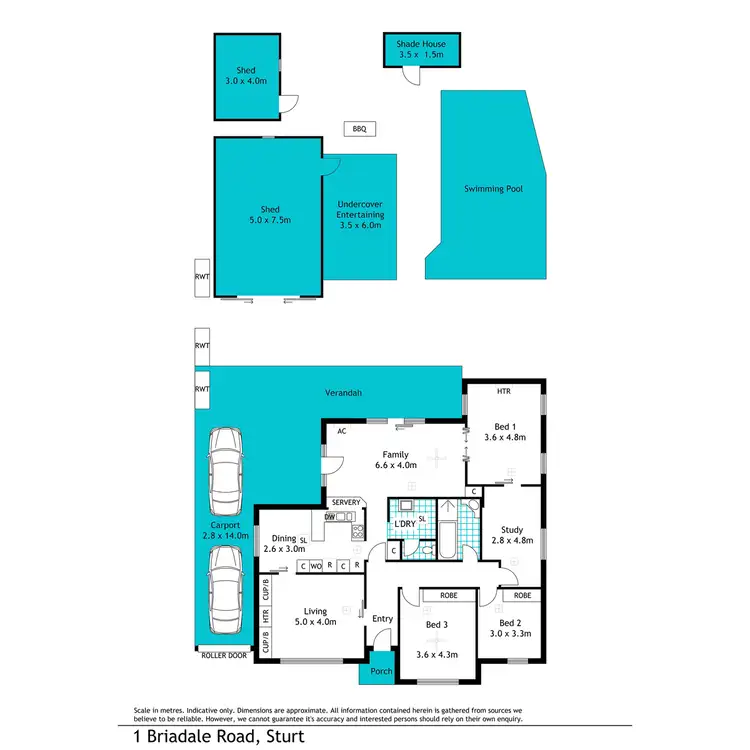 Floorplan of Homely house listing, 1 Briardale Road, Sturt SA 5047