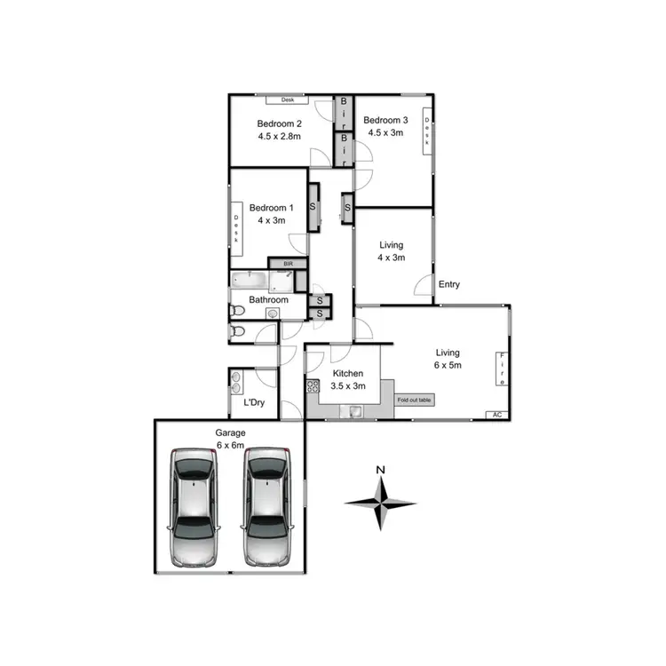 Floorplan of Homely house listing, 12 Robertson Street, Peterborough VIC 3270