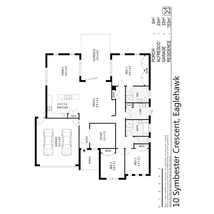 Floorplan of Homely house listing, 10 Symbester Crescent, Eaglehawk VIC 3556