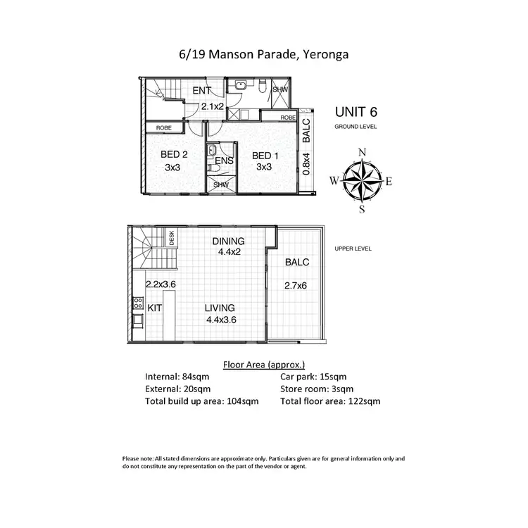 Floorplan of Homely townhouse listing, 6/19 Manson Parade, Yeronga QLD 4104