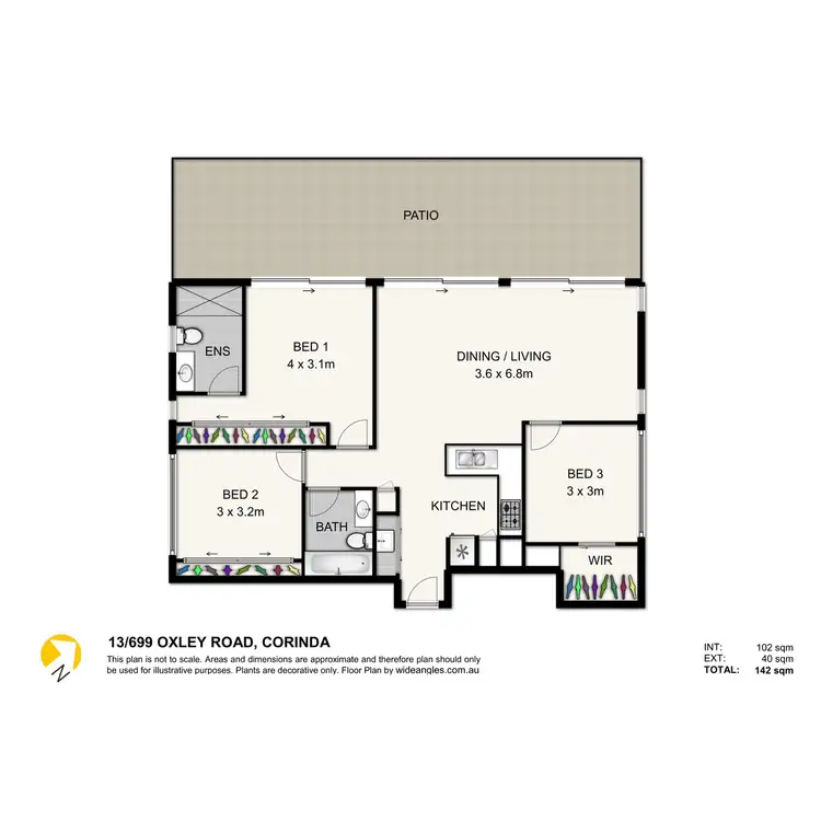Floorplan of Homely apartment listing, 13/699 Oxley Road, Corinda QLD 4075