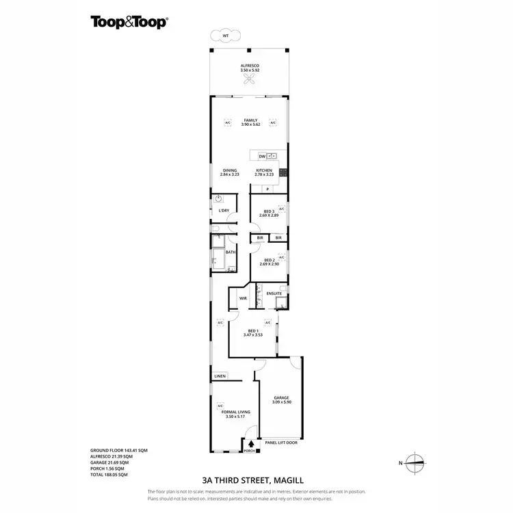 Floorplan of Homely house listing, 3A Third Street, Magill SA 5072
