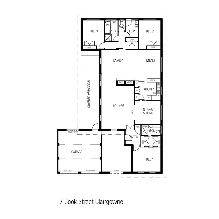 Floorplan of Homely house listing, 7 Cook Street, Blairgowrie VIC 3942