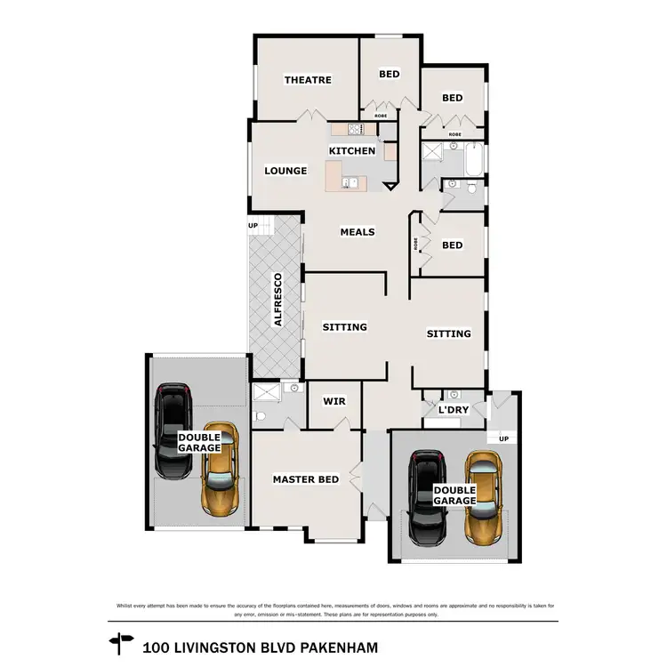 Floorplan of Homely house listing, 100 Livingstone Boulevard, Pakenham VIC 3810