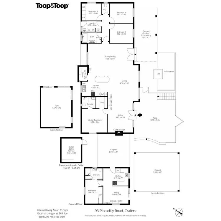 Floorplan of Homely house listing, 93 Piccadilly Road, Crafers SA 5152