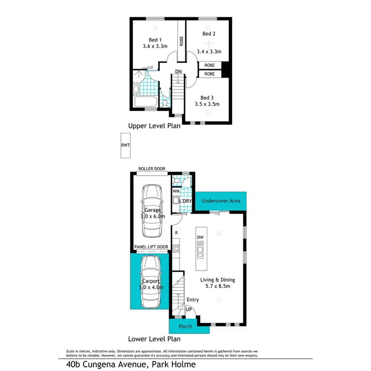Floorplan of Homely townhouse listing, 40b Cungena Avenue, Park Holme SA 5043