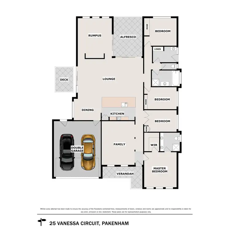 Floorplan of Homely house listing, 25 Vanessa Circuit, Pakenham VIC 3810