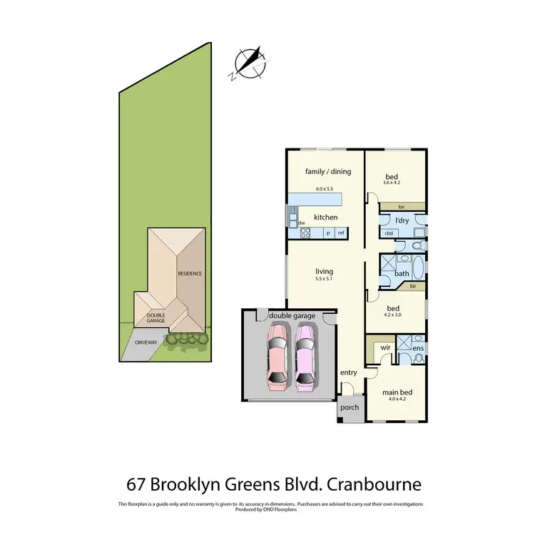 Floorplan of Homely house listing, 67 Brookland Greens Boulevard, Cranbourne VIC 3977