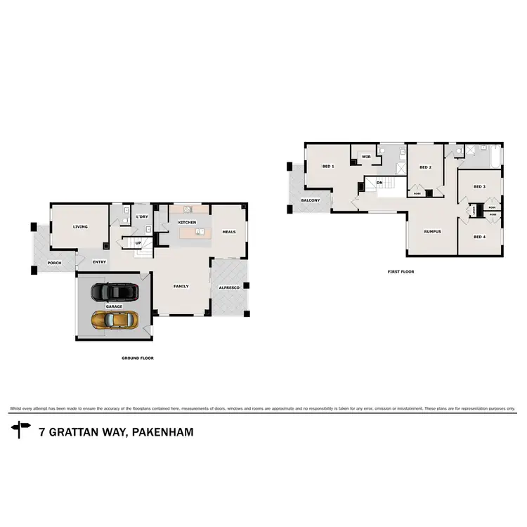 Floorplan of Homely house listing, 7 Grattan Way, Pakenham VIC 3810