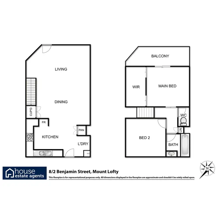 Floorplan of Homely unit listing, 8/2 Benjamin Street, Mount Lofty QLD 4350