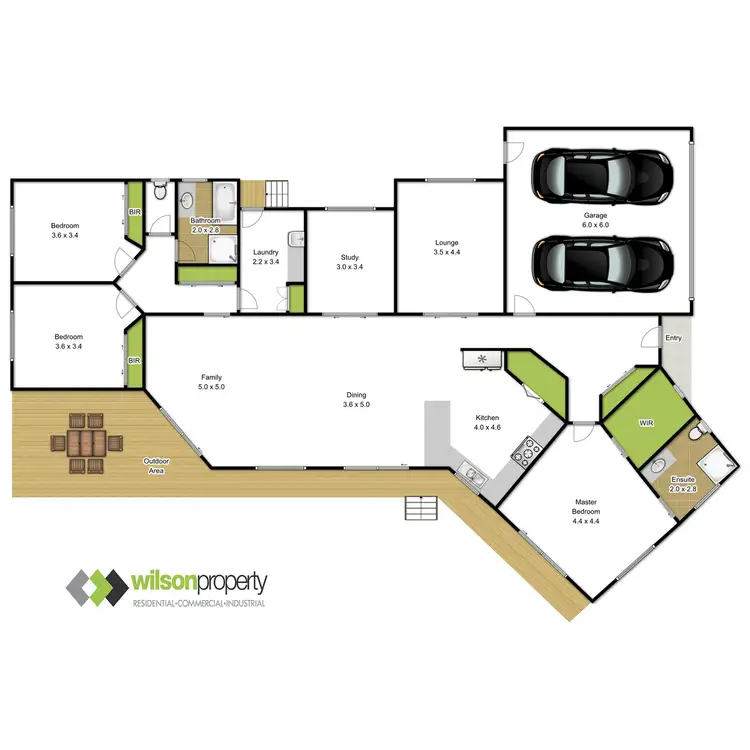 Floorplan of Homely house listing, 5 Gunyah Grove, Traralgon VIC 3844