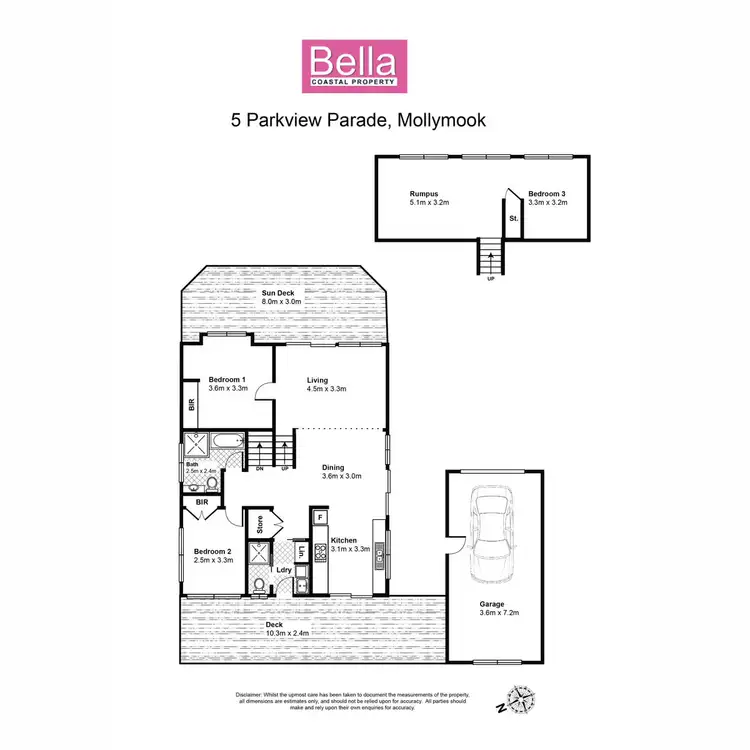 Floorplan of Homely house listing, 5 Park View Parade, Mollymook Beach NSW 2539